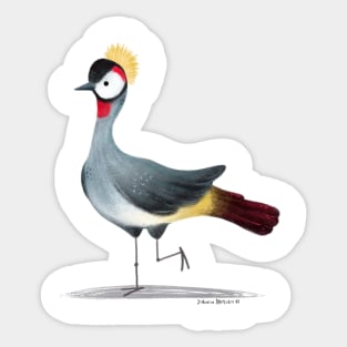 East African Crowned Crane Sticker